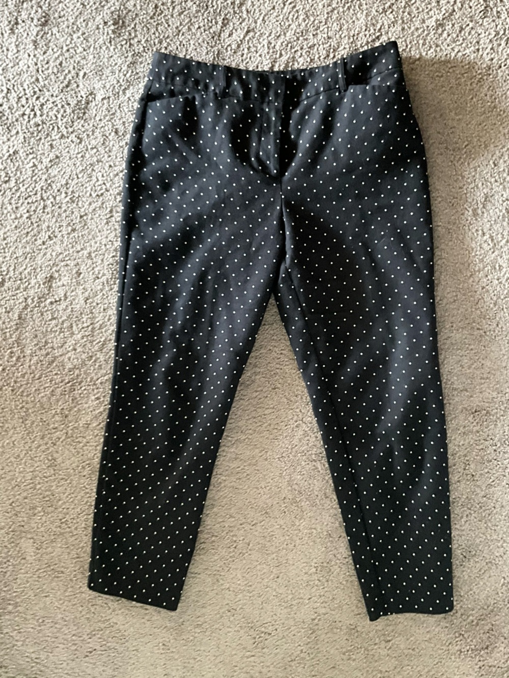 Liz Claiborne Black Blazer with White Polka Dots